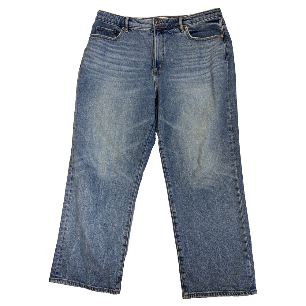 Loft Women's 14 The Straight Denim Jeans‎ Classic Everyday Essential Relaxed